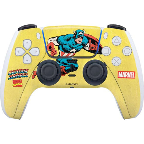 Marvel Classic Comics Captain America PS5 Controller Skin